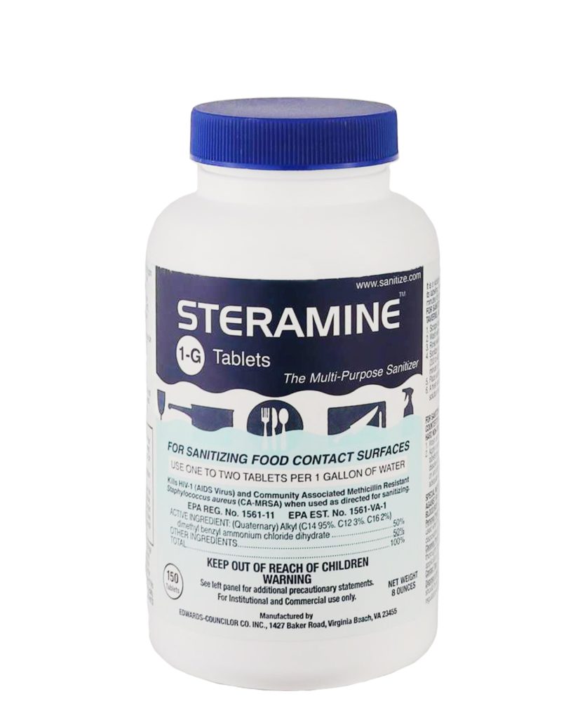 Steramine Sanitizing Tablets OBCO Chemical Corporation Janitorial